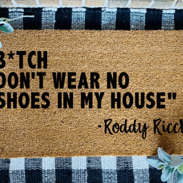 Door Mat No Shoes Etsy