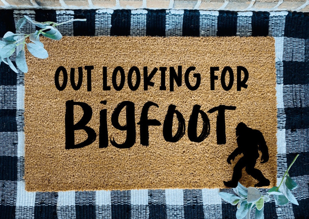 Out Looking for Big Foot Coir Door Mat, Bigfoot Door Mat, Wilderness