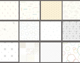 Hush Hush Fabric by Heather Peterson – Riley Blake Designs Low-Volume Hexagon Print | 100% Cotton | Sold by the  1/4 Yard