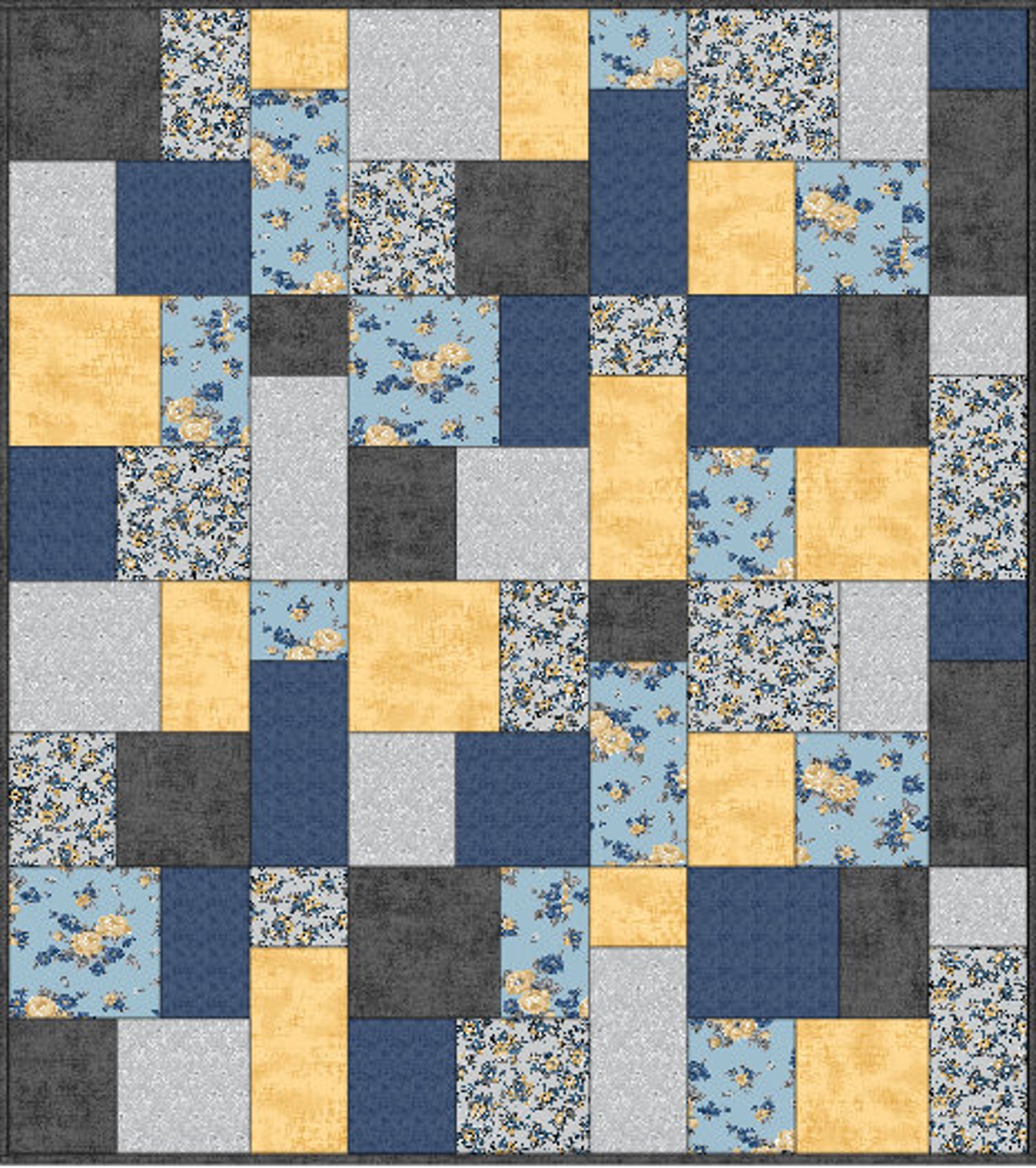 Pre Cut Quilt Kits Beginners Quilt Easy Squares Block Quilt Etsy