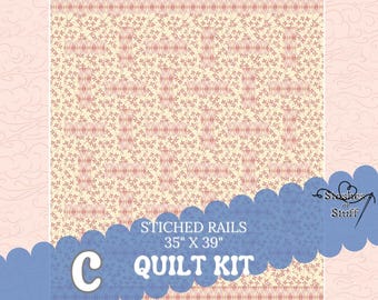 Baby Quilt Kit – On the Wind by Riley Blake – Pre-Cut Baby Blanket 35″ x 40″ 1250