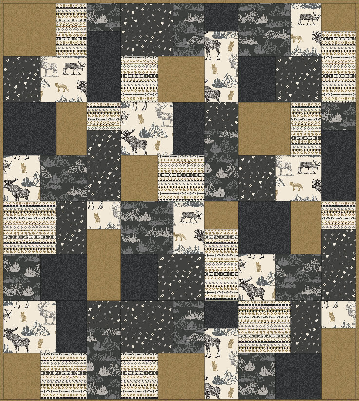 PDF Quilt Pattern PATTERN ONLY Fat Quarter Quilt Pattern - Quilt ...