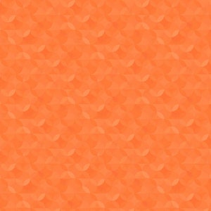 Caleidoscópio Crayola™ CR480-SMASHED ABÓBORA Laranja, Riley Blake Designs O tecido básico apresenta um padrão circular de casca de laranja tom sobre tom.