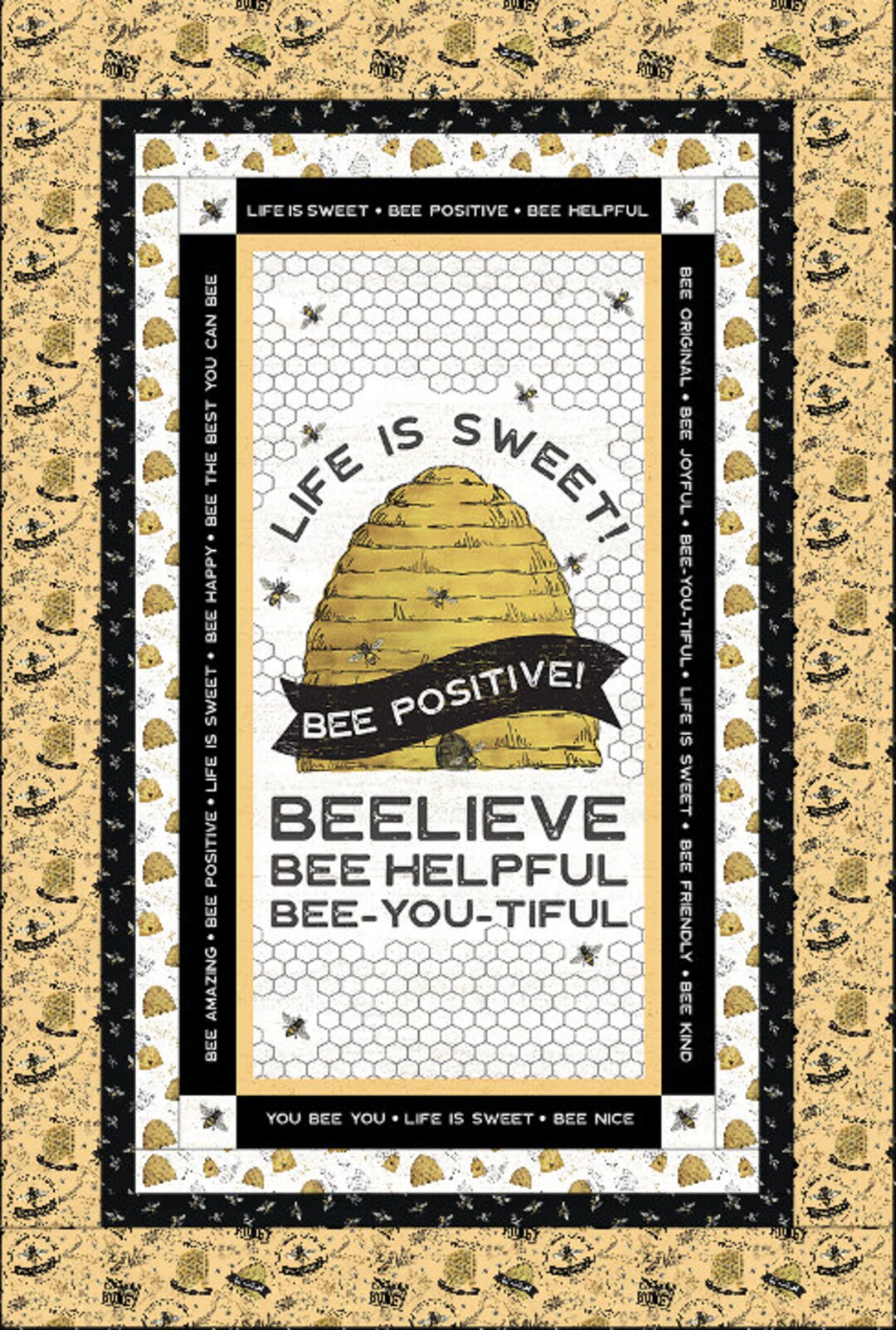 Yellow QUILT KIT 7 Quick and Easy Beginners Quilt Kit Etsy