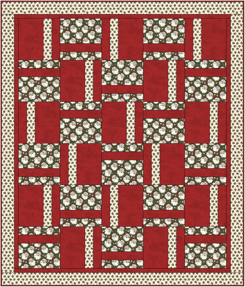 PDF Quilt Pattern PATTERN ONLY Strips & Blocks - Easy for Beginners ...