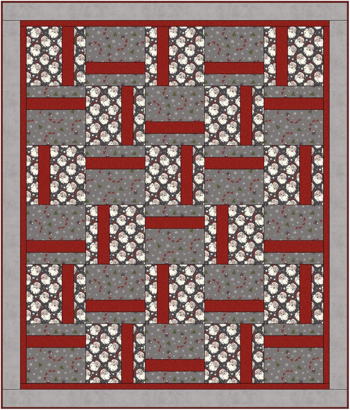 PDF Quilt Pattern PATTERN ONLY Strips & Blocks - Easy for Beginners ...