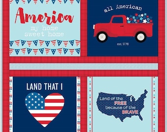 Pre-Cut Quilt Kit – 4th of July Fireworks & Freedom | Beginner Quilt Kit Fabric - Pattern – Patriotic Truck Design, Complete Quilt Available