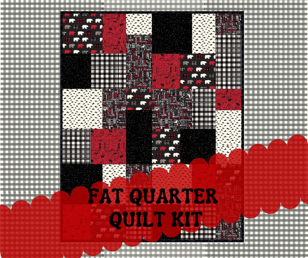 Quilt Kit With Fabric and Pattern Pre Cut Quilt Kits Wild at Heart