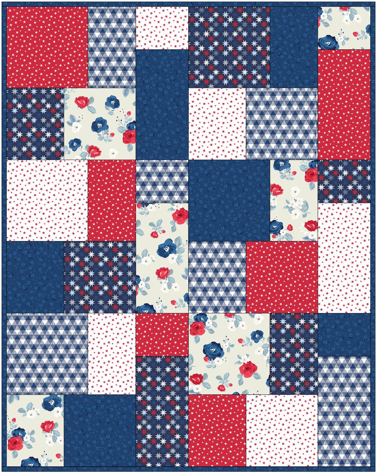 PDF Quilt Pattern – Easy Fat Quarter Quilt Pattern for Beginners – Fast ...