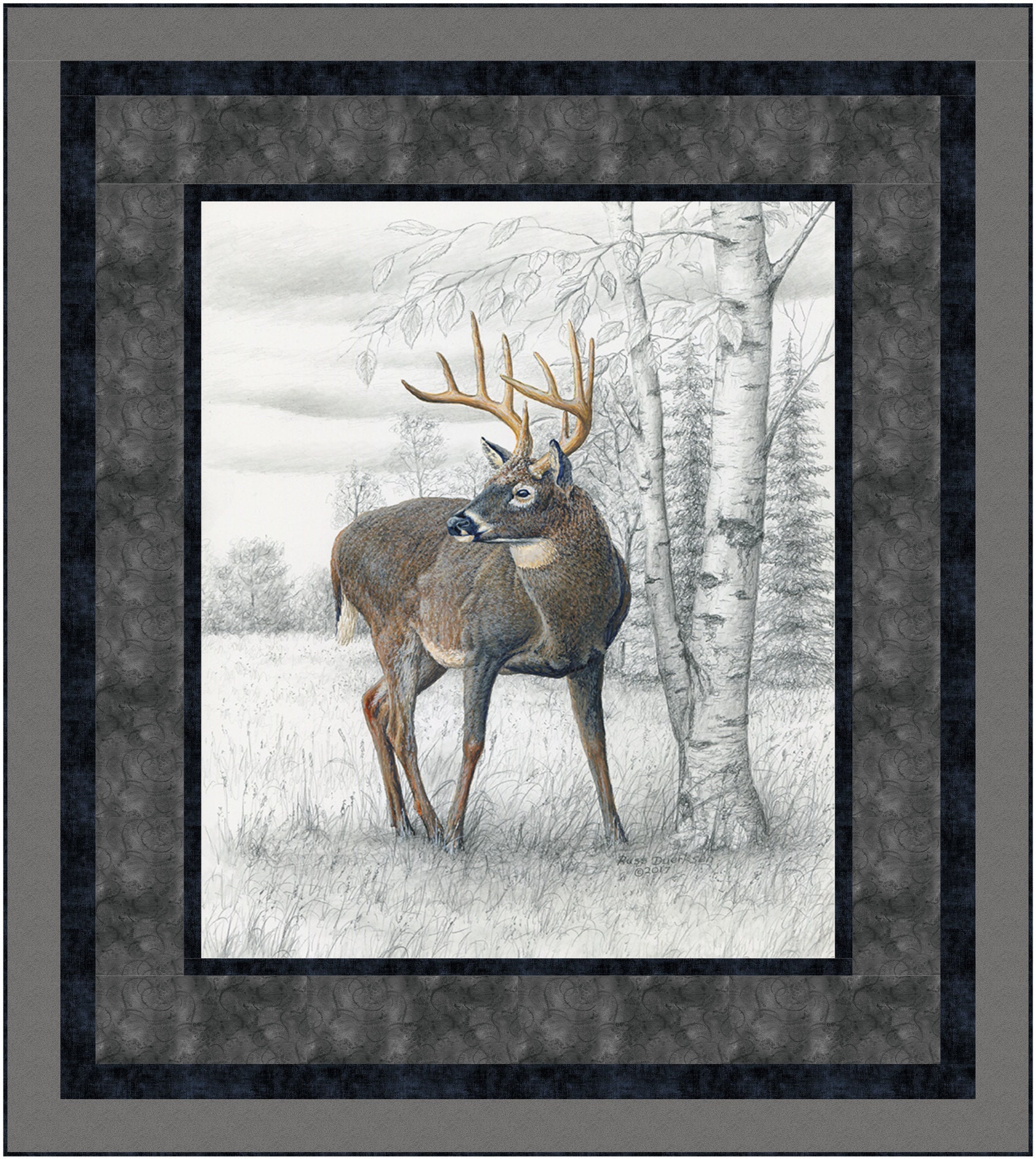 Deer Elk Moose Buffalo Panel Quilt Kit Quick and Easy Etsy