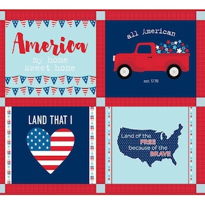 Fireworks and Freedom Quilt Kit - Riley Blake Fabrics - Make a Easy Beginner Quilt- USA - Truck - Learn to Quilt - Complete Quilt Available