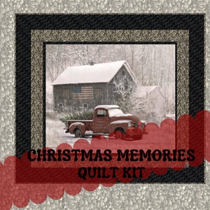 Panel Quilt Pattern * Christmas Memories Tree Farm Truck  - Great For Beginners -Fast & Easy PDF Quilt Pattern INSTRUCTIONS - 60&quot; x 53&quot;
