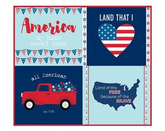 Fireworks & Freedom Quilt Kit – Patriotic Panel Quilt – Riley Blake – Americana Quilt – 42 x 36 - Complete Quilt Available