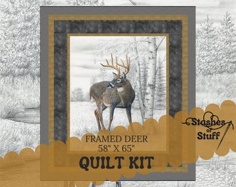 PATTERN ONLY Big Game Panel Pattern – Schnelles & einfaches PDF-Muster für Anfänger – Quilt-Muster-Anleitung – 58 "x 65"