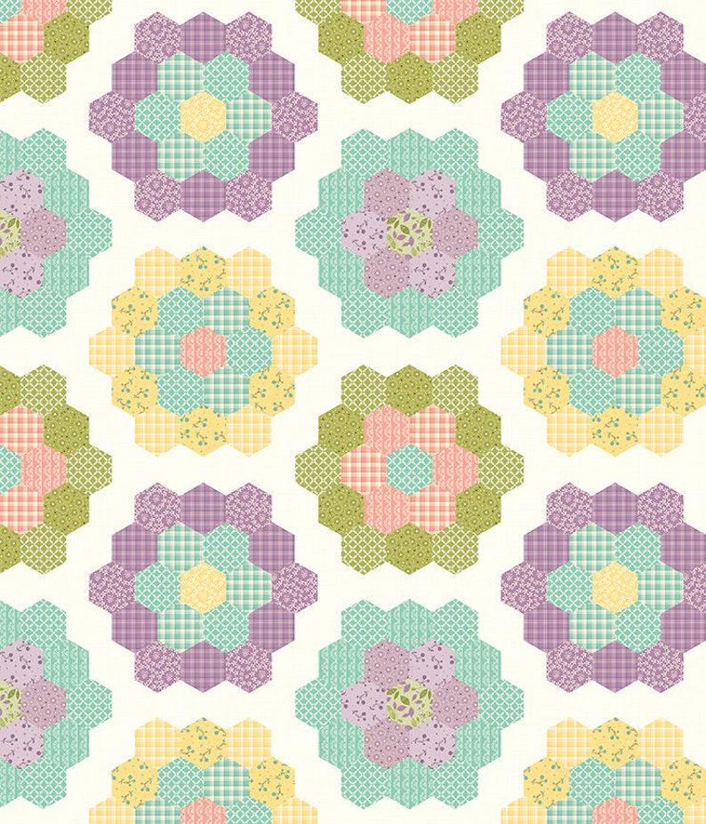 Adel in Spring Quilt Kit | Riley Blake | 53x60 | Floral Panel ...