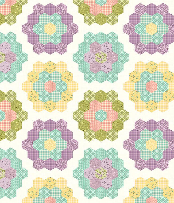 Adel in Spring Quilt Kit | Riley Blake | 53x60 | Floral Panel ...