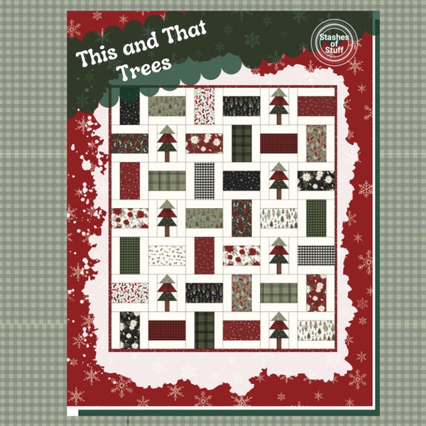 Christmas Quilt Kit With Pattern and Fabric Etsy