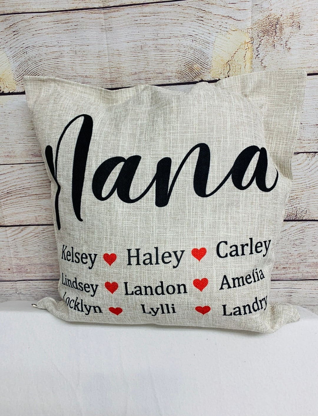 Personalized Mothers Day Pillow, Nana Pillow, Birthday Gift for Grandma