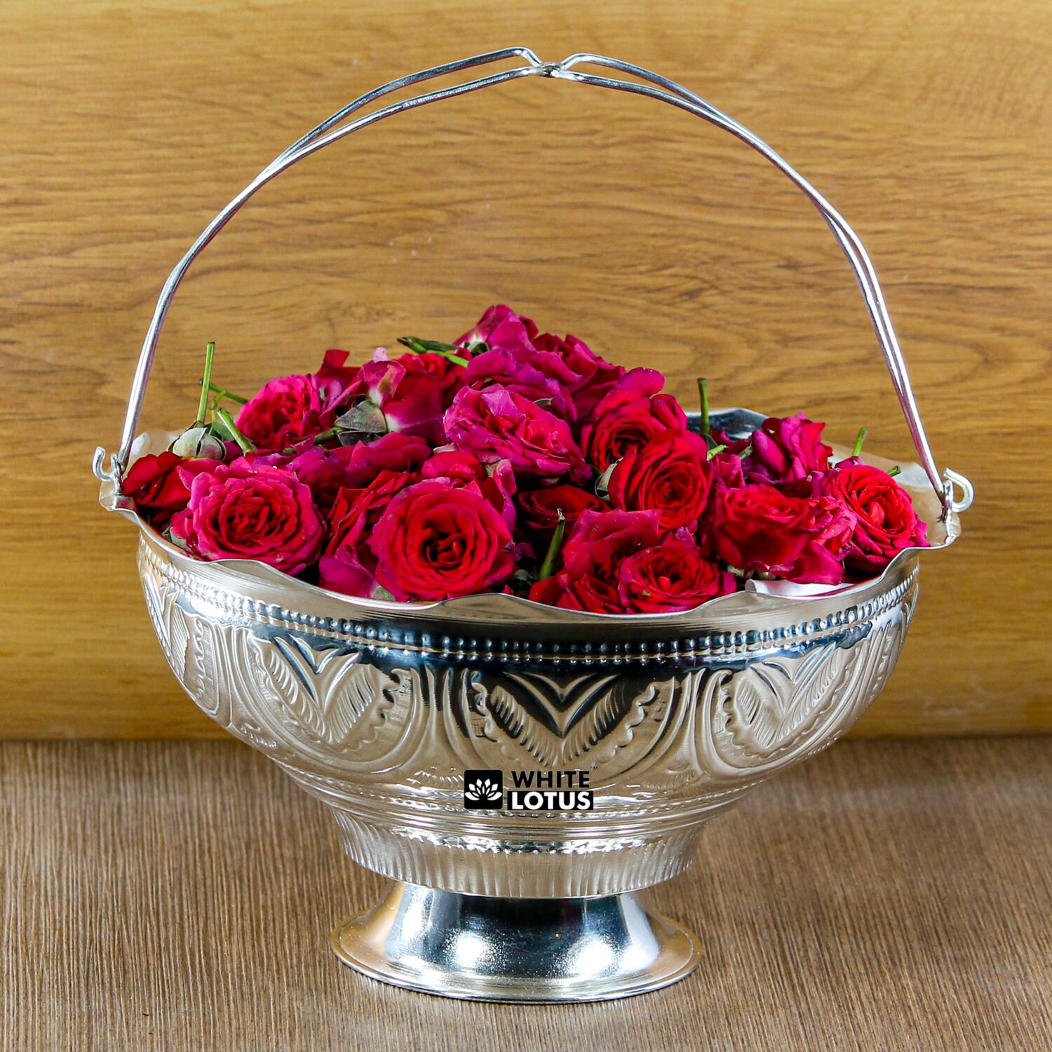 Handcrafted Silver Plated Fancy Decorative Flower Basket with Etsy