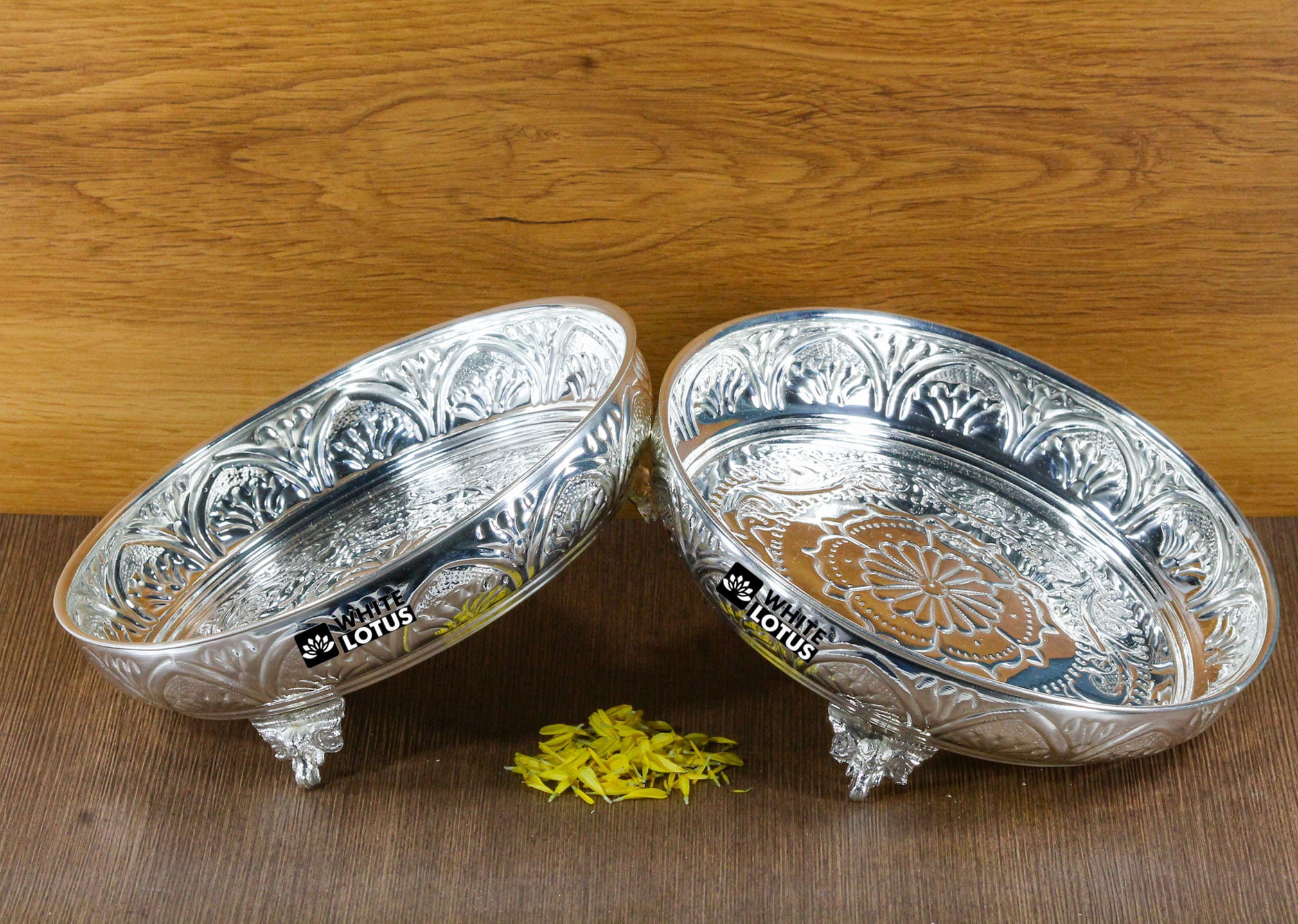 WHITE LOTUS Handmade Silver Plated Decorative Fancy Plates Etsy