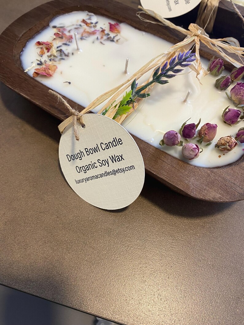 LuxuryAromaCandles Dough Bowl Candle - Thumbnail 4