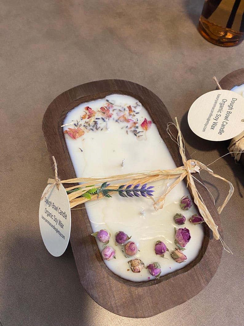 LuxuryAromaCandles Dough Bowl Candle - Thumbnail 5