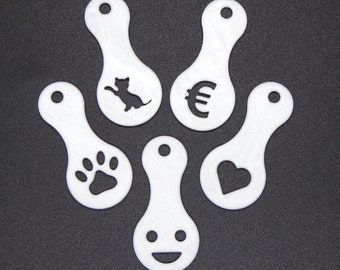 5 x MIX Einkaufswagenchip sofort abziehbar Einkaufswagenlöser abziehbarer Weihnachten