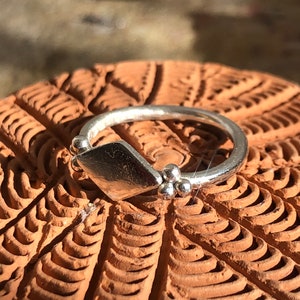 18 karat gold geometric ethnic pattern ring. Made to order. Handmade, artisan, unique image 5