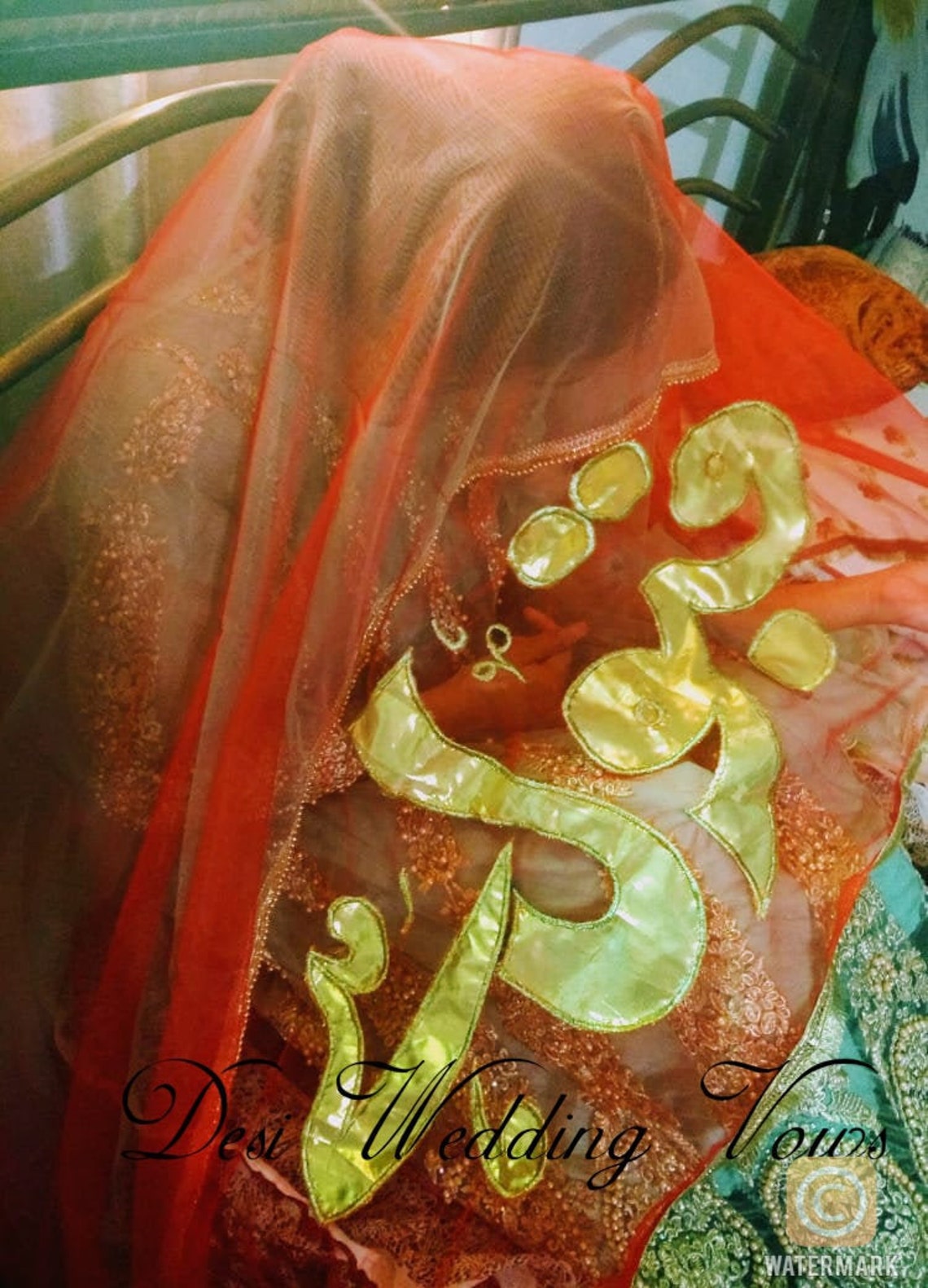nikah red dupatta