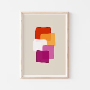 Lesbian Art Print, Lesbian Flag, Lesbian Gifts, LBGTQ Print, Gay Pride Art, Minimalist LGBT Wall Art, Queer Home Decor, Subtle Lesbian Pride