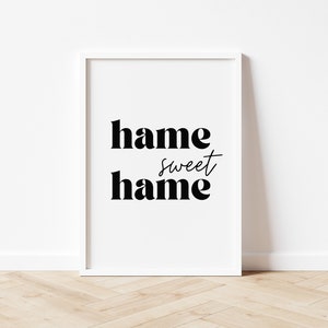 Hame Sweet Hame-print: Scottish Home Wall Art