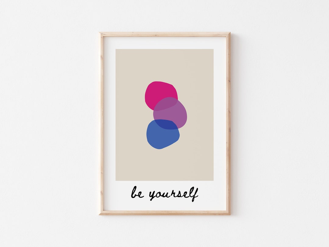 Bisexual Pride Print, Bisexual Gift, Bi Flag Print, LGBTQ Wall Art ...