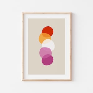 Minimalist Lesbian Pride Art Print: Queer Home Decor (Digital Download)