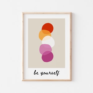 Lesbian Pride Flag Art Print: Minimalist Home Decor (Digital Download)