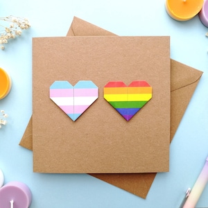 Tarjeta TRANSGÉNERO, regalo trans, tarjeta del mes del orgullo, tarjeta LGBT linda, boda trans, aniversario trans, regalos transgénero