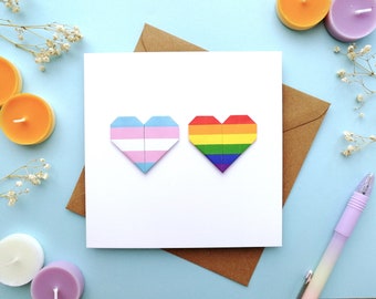TRANSGENDER Card, Coming Out Trans Gift, Pride Month Card, Cute LGBT Card, Trans Wedding, Trans Anniversary, Transgender Gifts