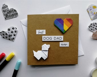 Best Dog Dad Ever, Dog Dad Birthday, Dog Lover Card, Card for Dog Dad, Fathers Day Gift from the Dog, Dog Parents Card, Gift from Dog to Dad