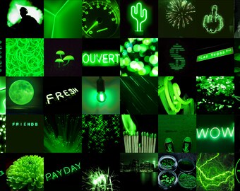 Dark Green Wall Collage Kit | Etsy