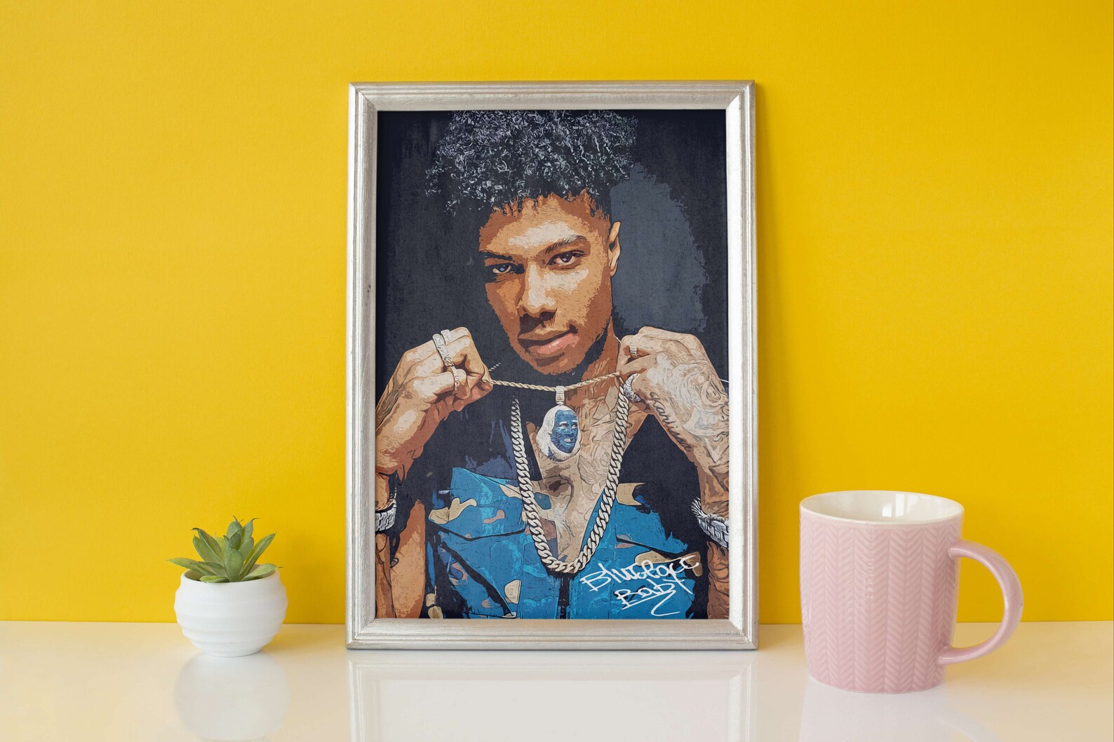 Blueface Poster Digital Art Singer Poster Wall Decor Etsy
