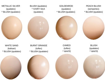 Custom Ballloon Colour Guide