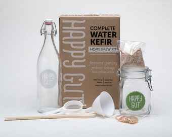 Water Kefir Home Fermentation Kit-Plus-Grains Combo