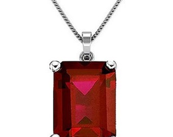 Mens Ruby Pendant - Etsy Australia