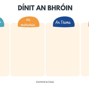 Leaving Cert Irish 27 - NEW Literature Mindmaps (blank)