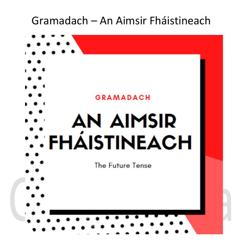 An Aimsir Fháistineach Revision Booklet imagen 1