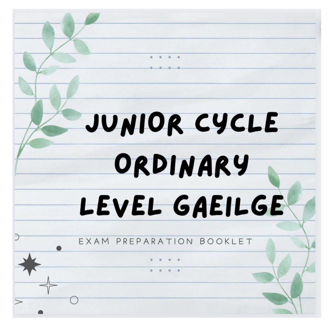 junior-cycle-ordinary-level-irish-exam-preparation-booklet-etsy