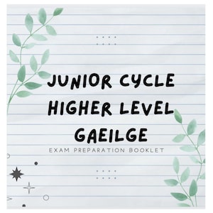 Junior Cycle Higher Level Irish Exam Preparation Booklet zdjęcie 1