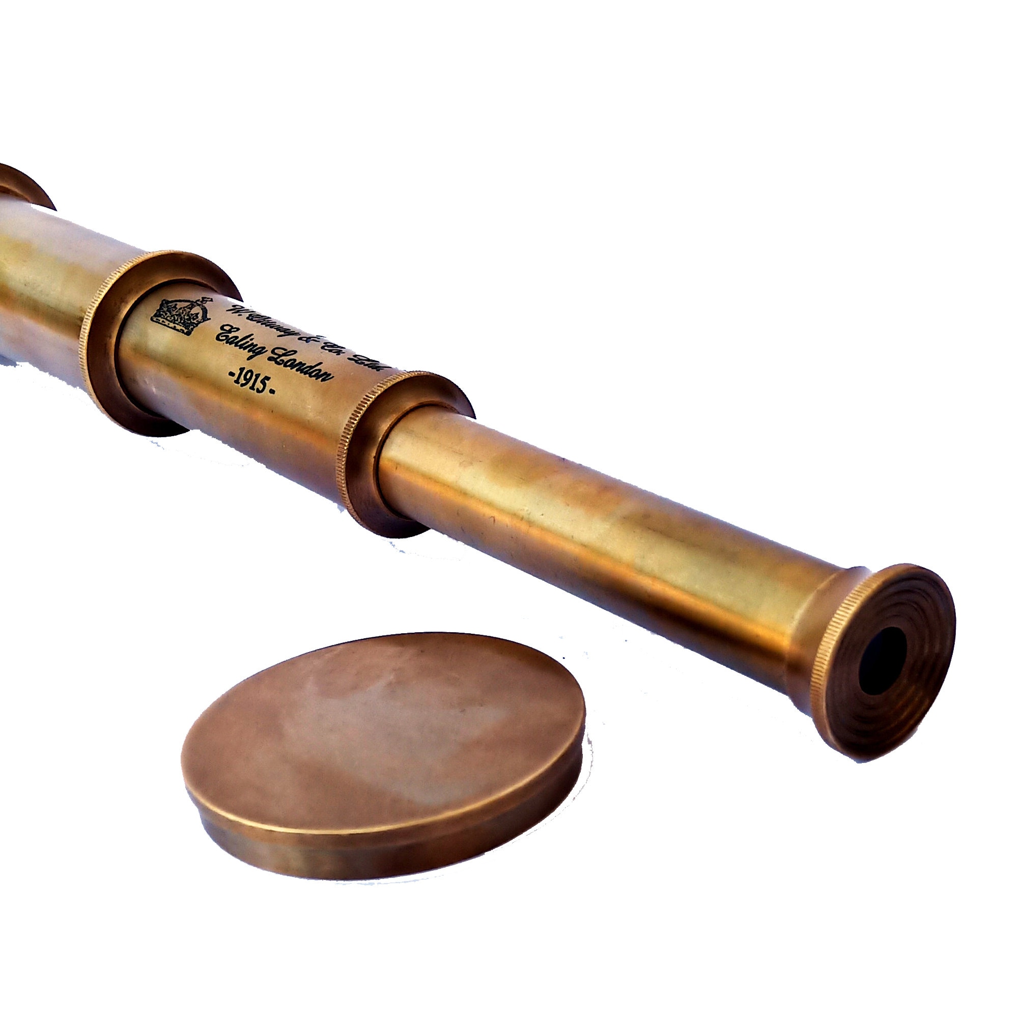 Vintage Brass Marin Telescope Full Brass Telescope Victorian Etsy