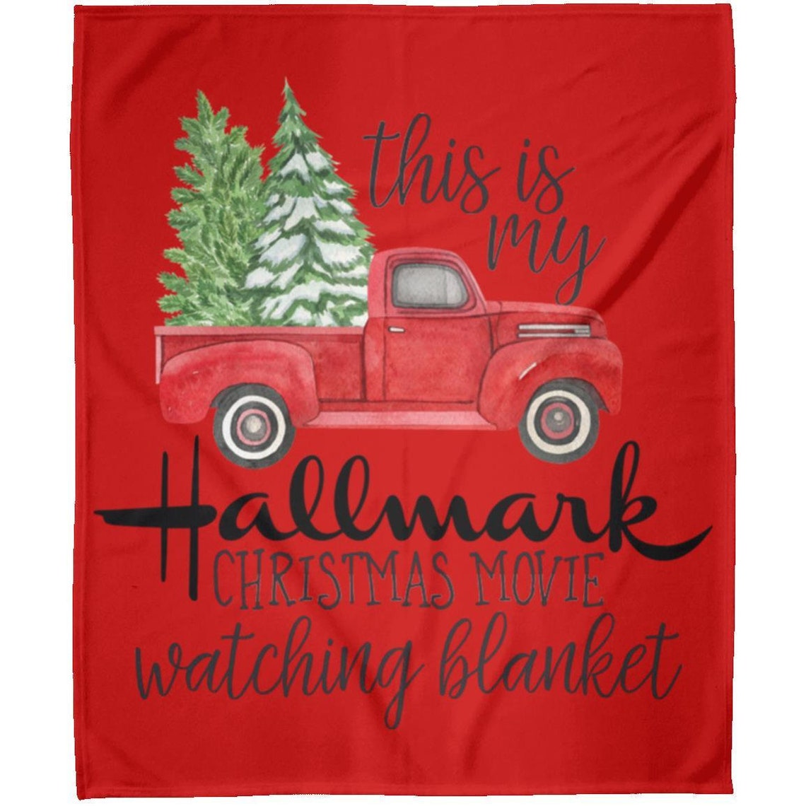 Hallmark Blanket Hallmark Christmas Movie Blanket This Is Etsy