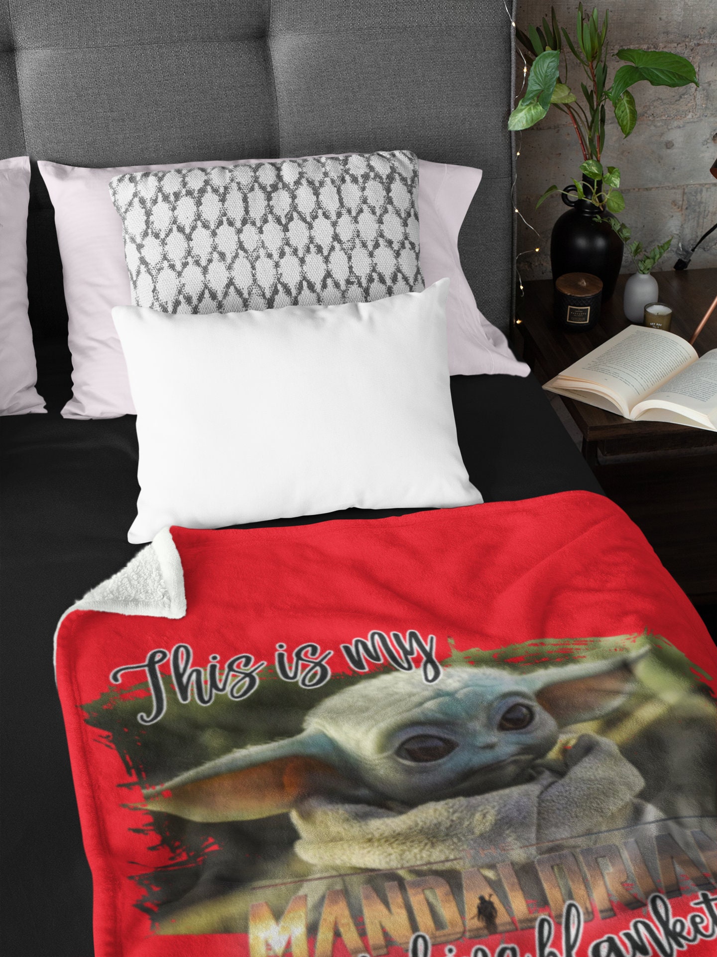 Baby Yoda Blanket This Is My Movie Watching Blanket Kids Adult Children