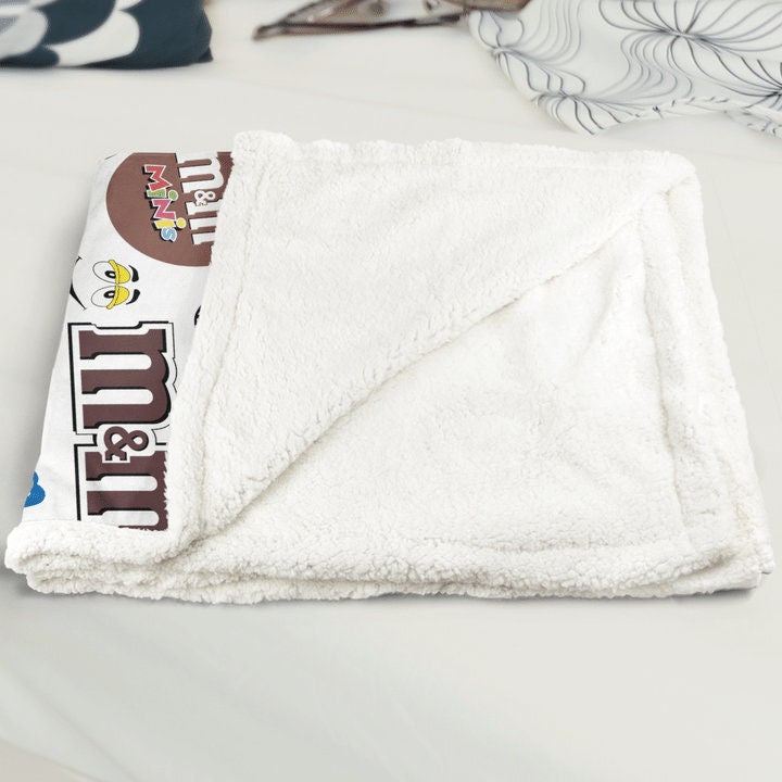 M and M Blanket MM Blanket M&M Blanket M and M Throw Etsy